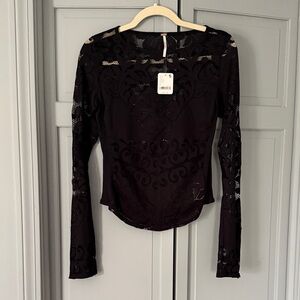 Free people lace top NWT